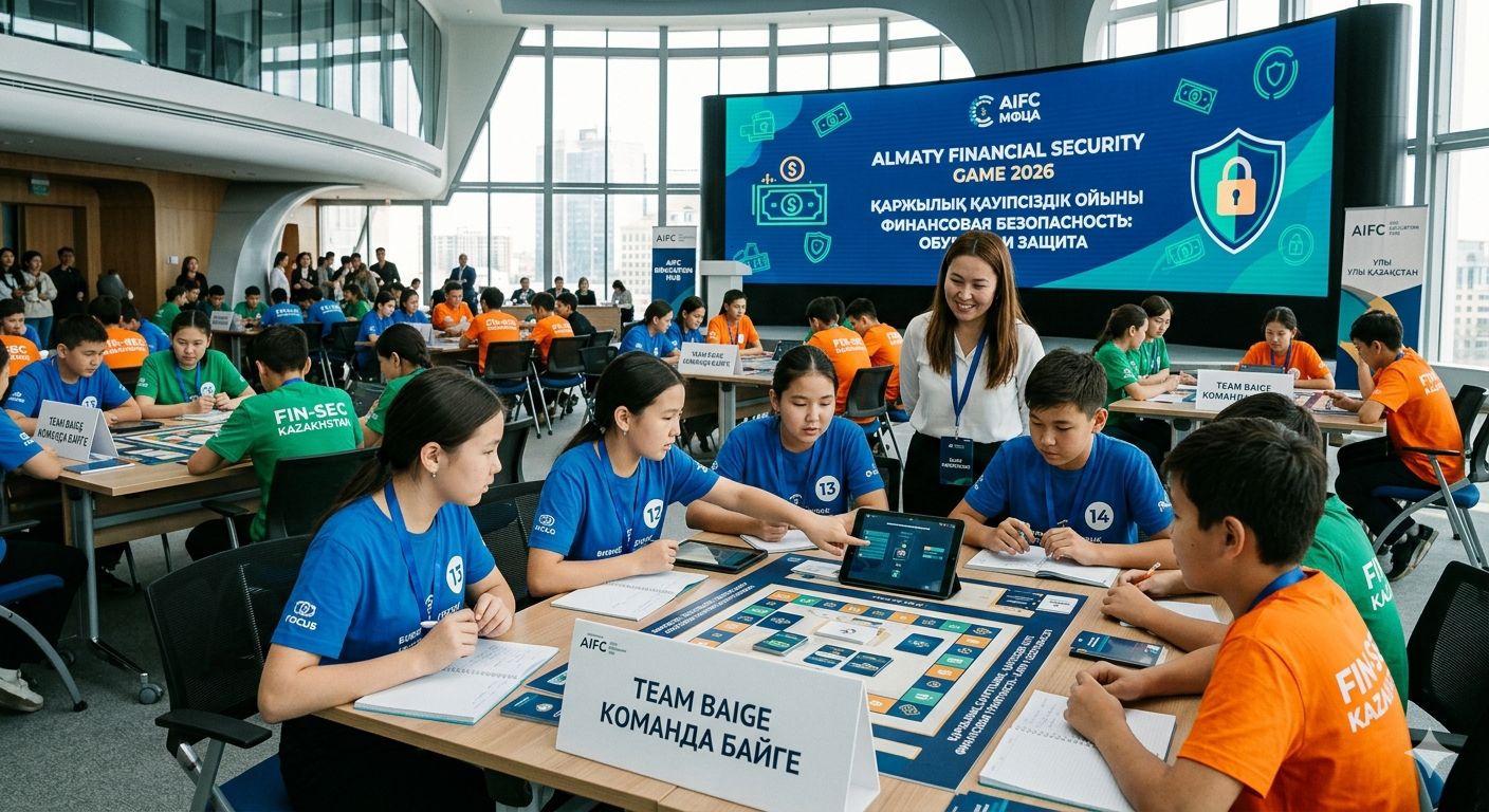 В Алматы проходит образовательная игра по финансовой безопасности Qarzhy Saqshysy